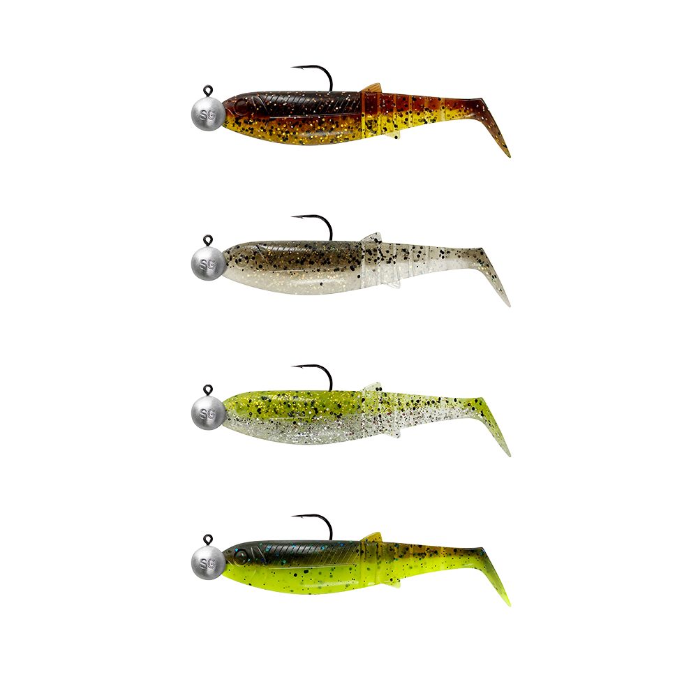 Fotografie Savage Gear Gumová Nástraha Cannibal Shad Clearwater Mix Set 4ks - 12,5cm / 20g+12,5g