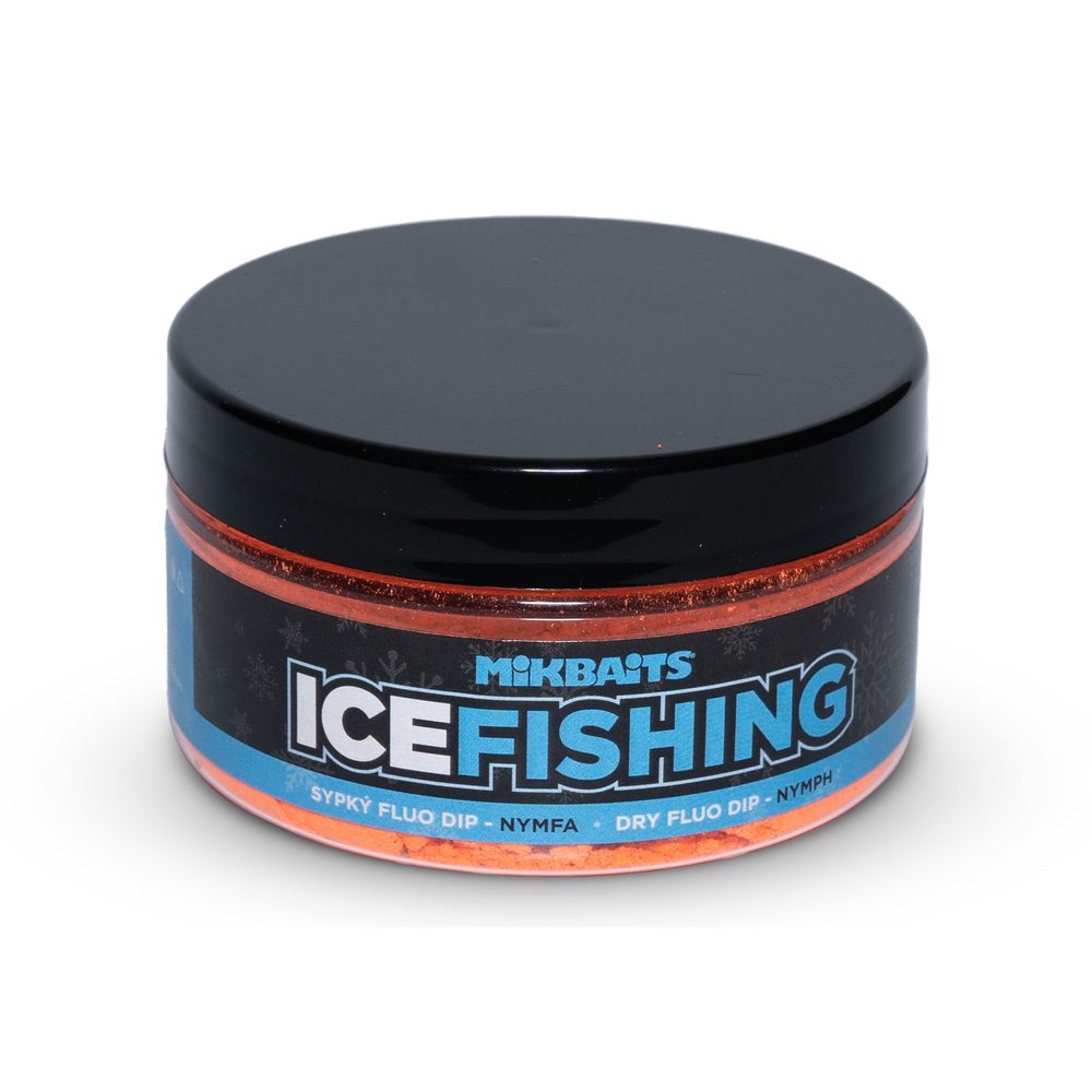 E-shop Mikbaits Ice Fishing Range Sypký Fluo dip 100ml - Nymfa,Mikbaits Ice Fishing Range Sypký Fluo dip 100ml - Nymfa