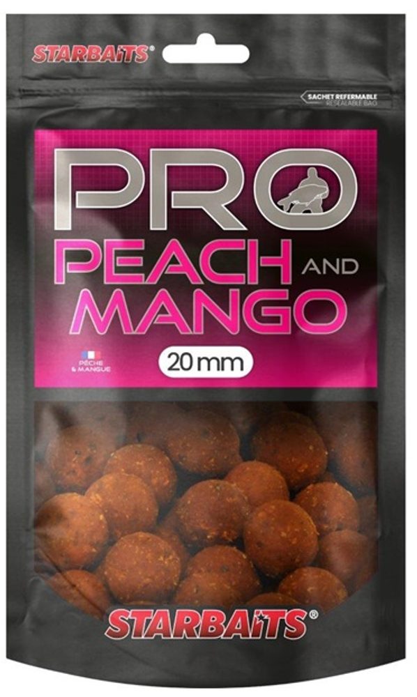 E-shop Starbaits Boilies Pro Peach Mango 200g - 20mm