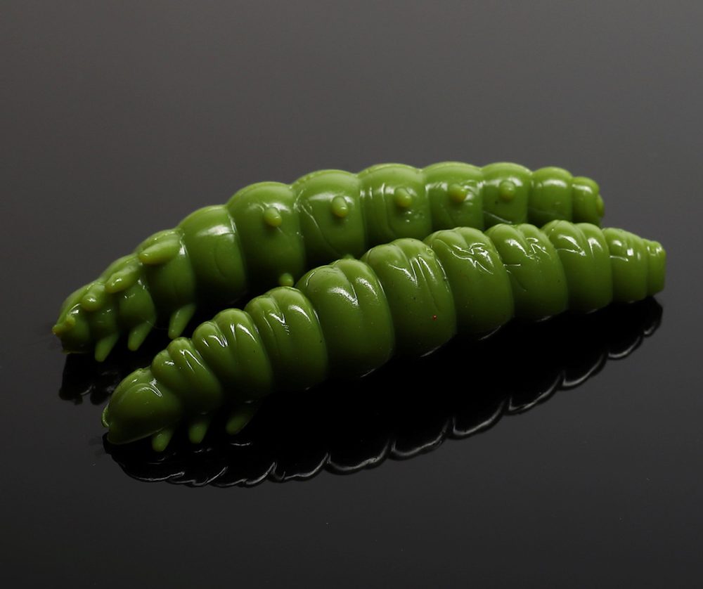 Libra Lures Larva Olive Green - 4,5cm 8ks