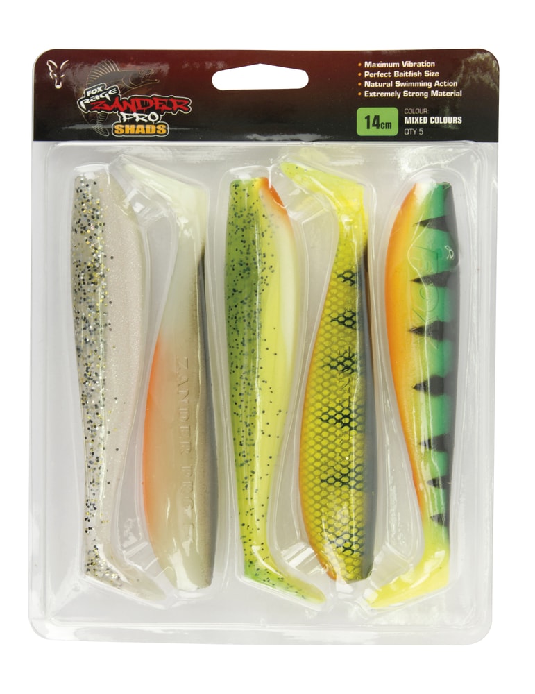 Fox Rage Gumová Nástraha Zander Pro Shads Mixed Colour 5ks - 14cm