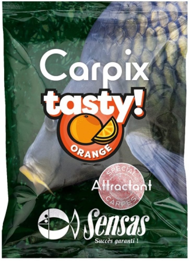 Fotografie Sensas Posilovač Powder Carp Tasty 300g - 300g pomeranč