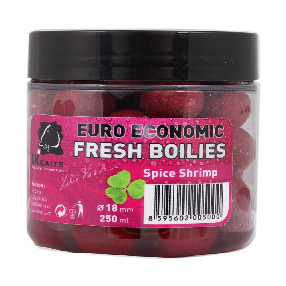 E-shop LK Baits Fresh Boilies Euro Economic 18mm 250ml - Spice Shrimp,LK Baits Fresh Boilies Euro Economic 18mm 250ml - Spice Shrimp