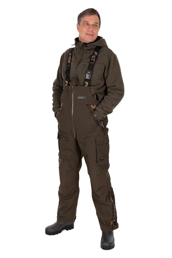 E-shop Fox rybářské kalhoty RS25K Khaki Salopettes - 4XL,Fox rybářské kalhoty RS25K Khaki Salopettes - 4XL