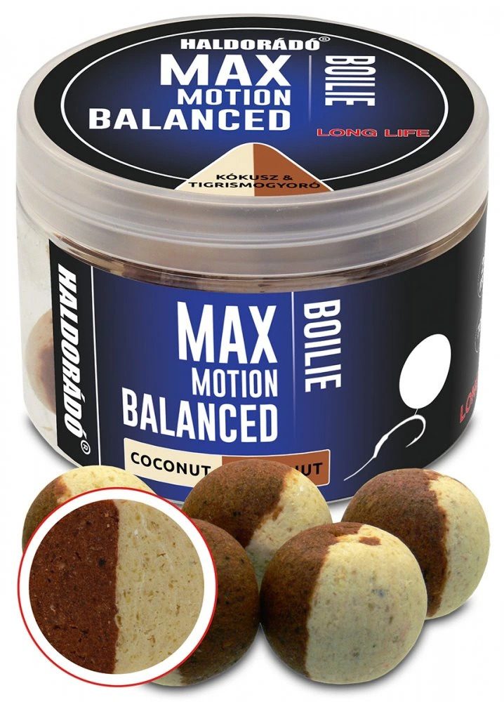 E-shop Haldorádó Boilies Balanced Max Motion 20mm 70g - Kokos-Tygří ořech,Haldorádó Boilies Balanced Max Motion 20mm 70g - Kokos-Tygří ořech