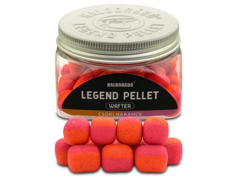Fotografie Haldorádó Pelety Legend Pellet Wafters 12/16mm 50g - Čokoláda-Pomeranč