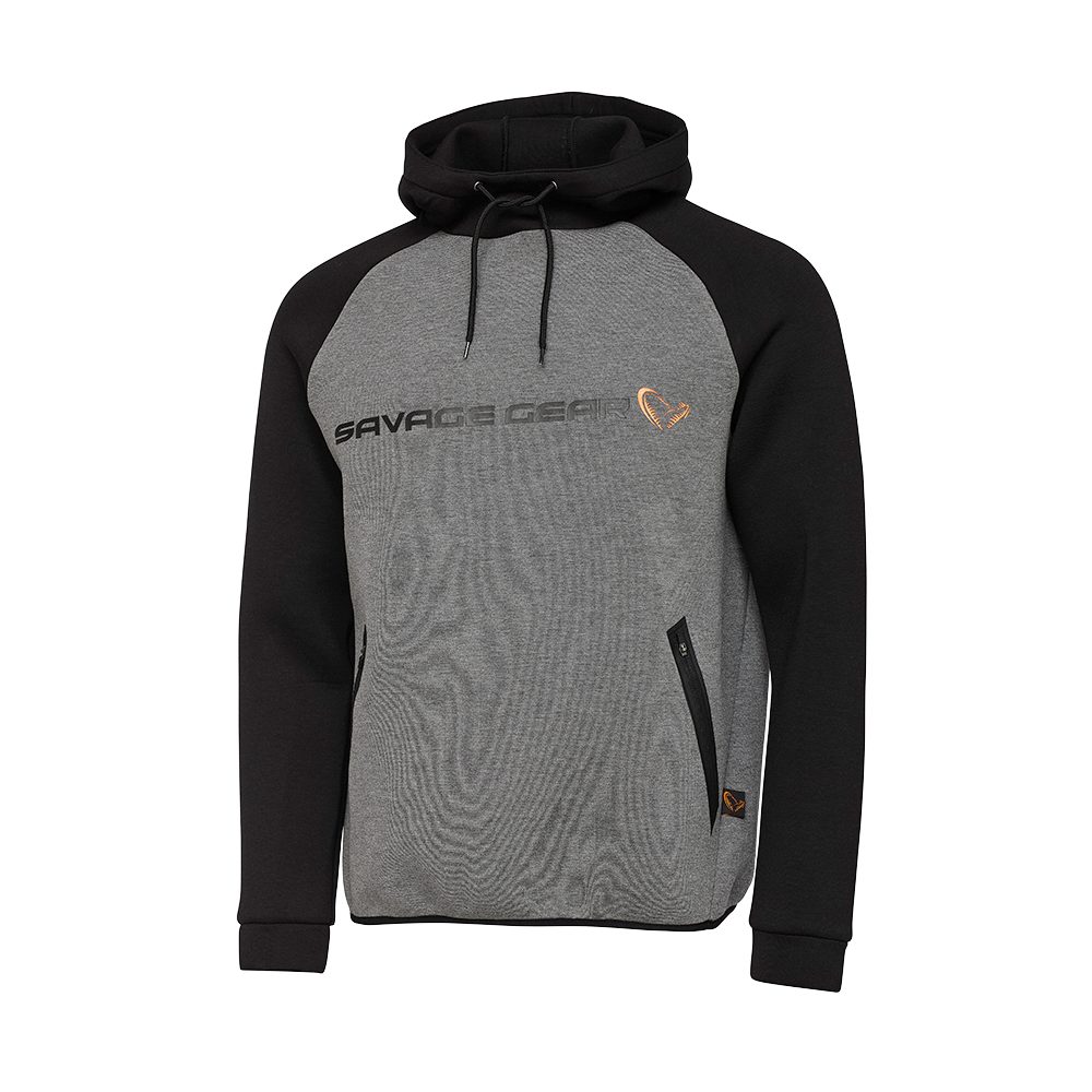 E-shop Savage Gear Rybářská Mikina Tec-Foam Hoodie Dark Grey Melange - L,Savage Gear Rybářská Mikina Tec-Foam Hoodie Dark Grey Melange - L