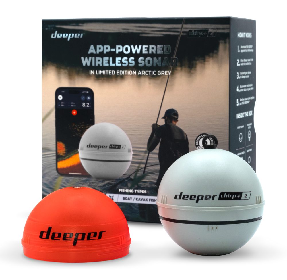 E-shop Deeper Nahazovací sonar Fishfinder CHIRP+ 2 Arctic Grey Limited Edition,Deeper Nahazovací sonar Fishfinder CHIRP+ 2 Arctic Grey Limited Edition
