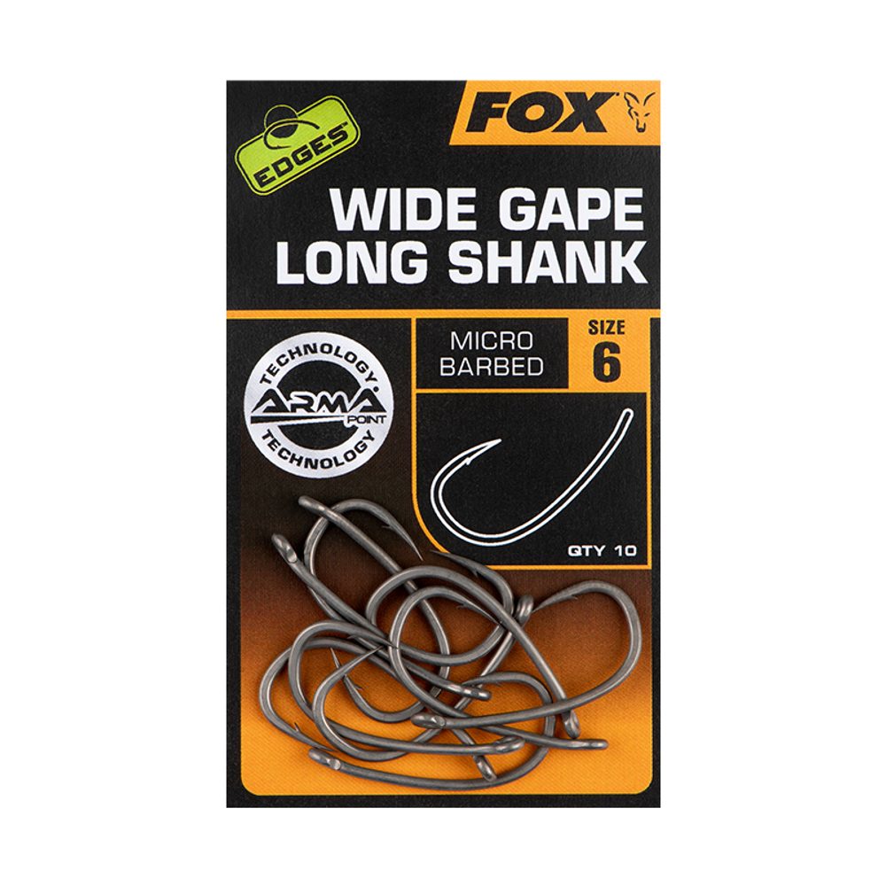 Fox Háčky Wide Gape Long Shank 10ks - vel.7