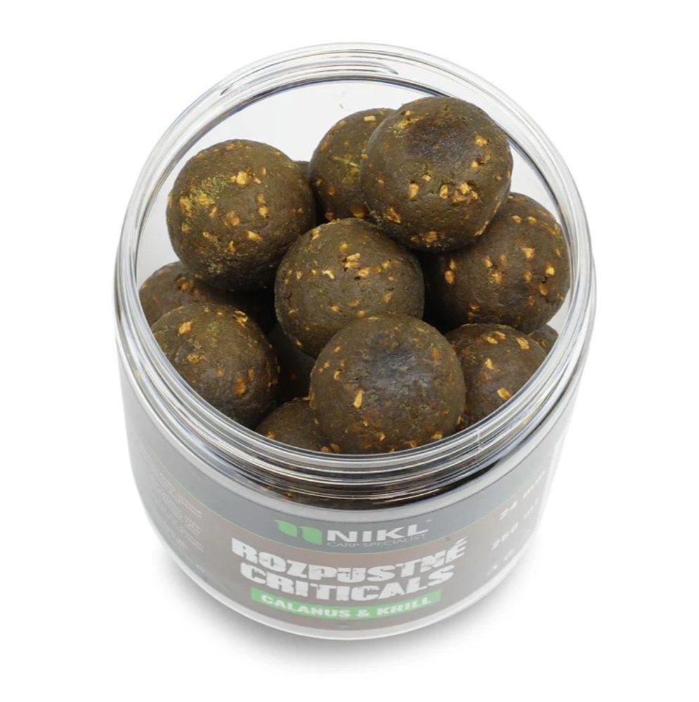 E-shop Nikl Rozpustné Criticals boilie Calanus & Krill 250ml - 24mm,Nikl Rozpustné Criticals boilie Calanus & Krill 250ml - 24mm