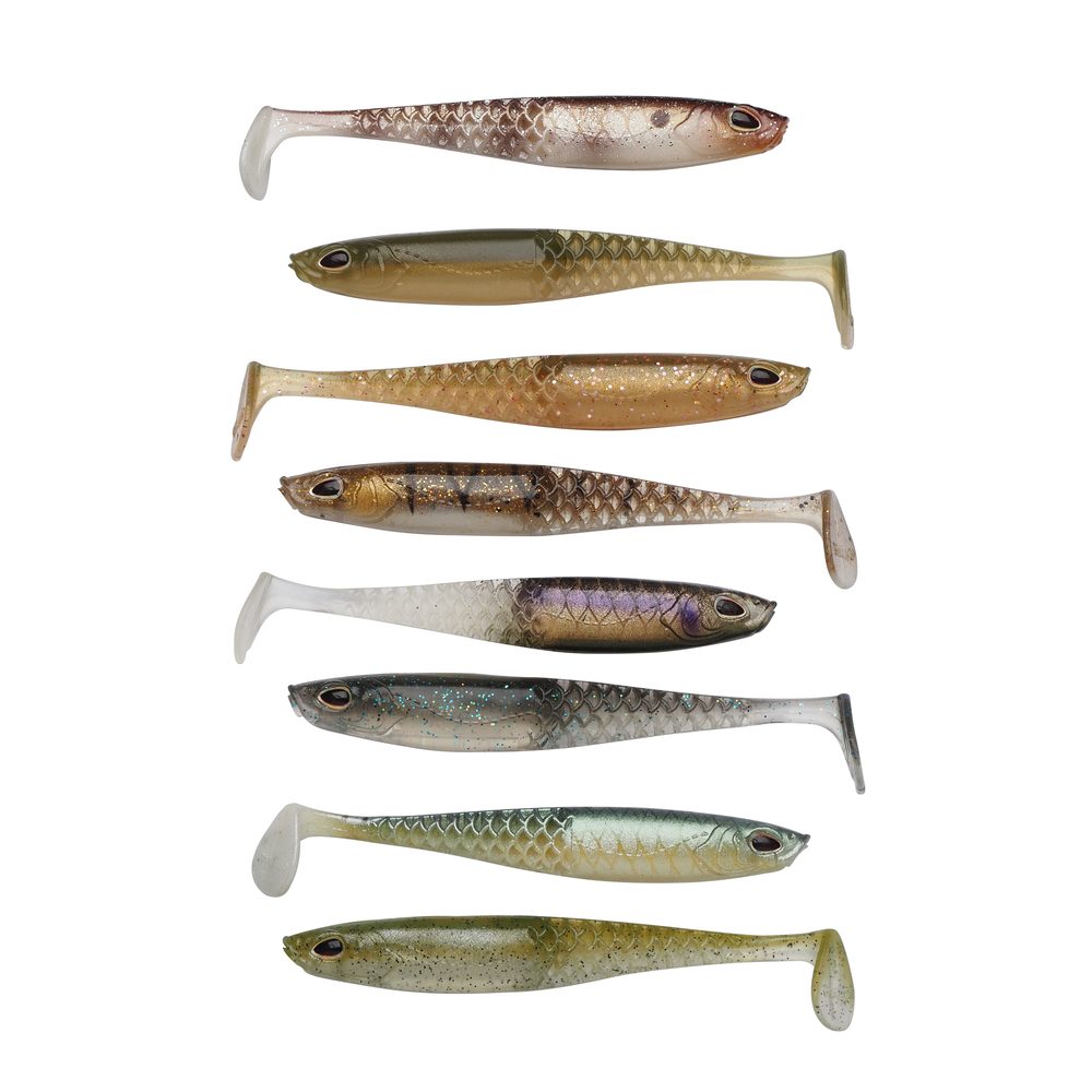 Berkley Gumová nástraha Cullshad Slim Mixpack Clear Water - 7,5cm 2,5g 8ks