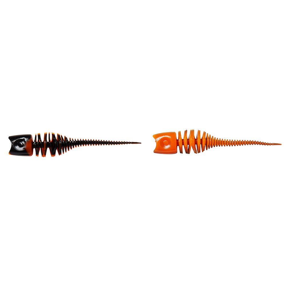 Fotografie DAM Gumová Nástraha Effzett Garlic Trout 6cm 10ks - UV Orange/Black