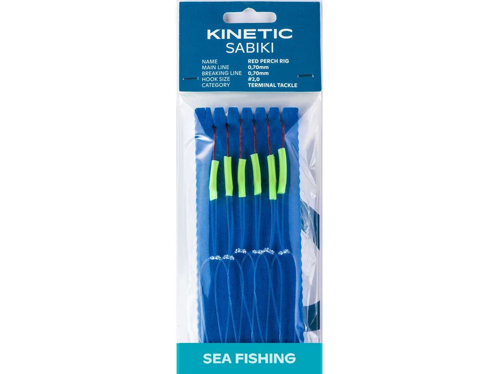 E-shop Kinetic Návazec Sabiki Red Perch vel.2/0 Green/Glow,Kinetic Návazec Sabiki Red Perch vel.2/0 Green/Glow