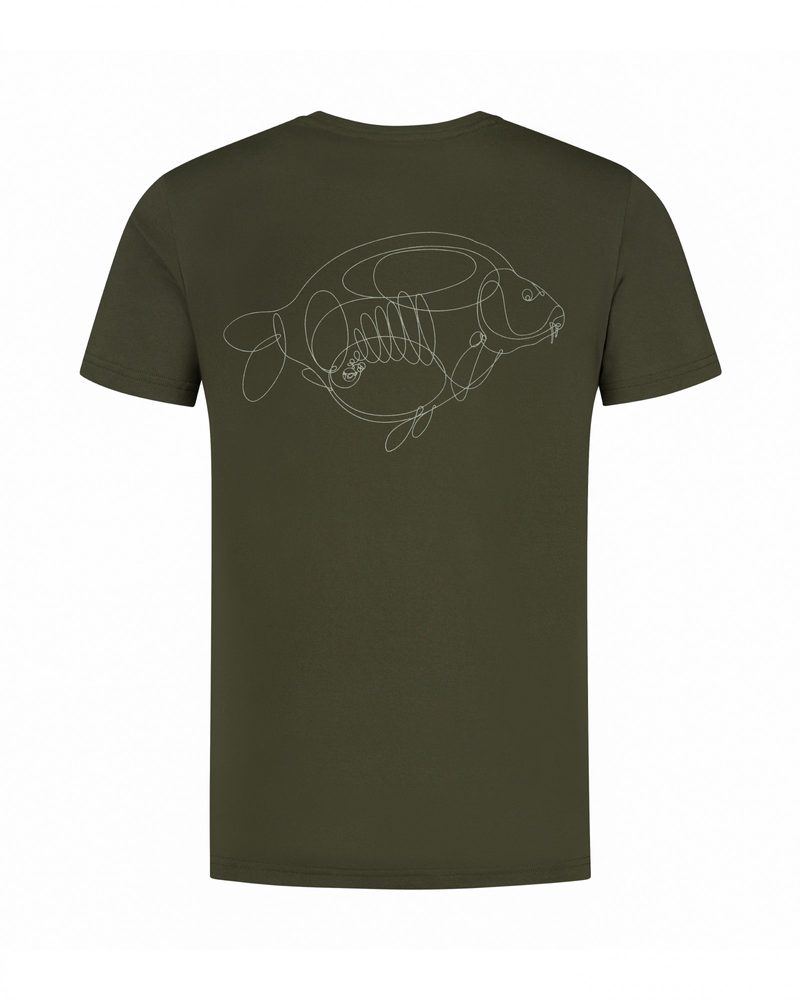 E-shop Korda Tričko One Liner Tee Olive - 4XL,Korda Tričko One Liner Tee Olive - 4XL