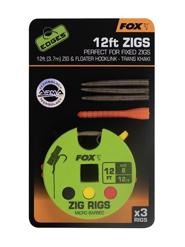 E-shop Fox Návazec Edges Zig Rig vel.8 - 12lb 12ft - 3,7m,Fox Návazec Edges Zig Rig vel.8 - 12lb 12ft - 3,7m