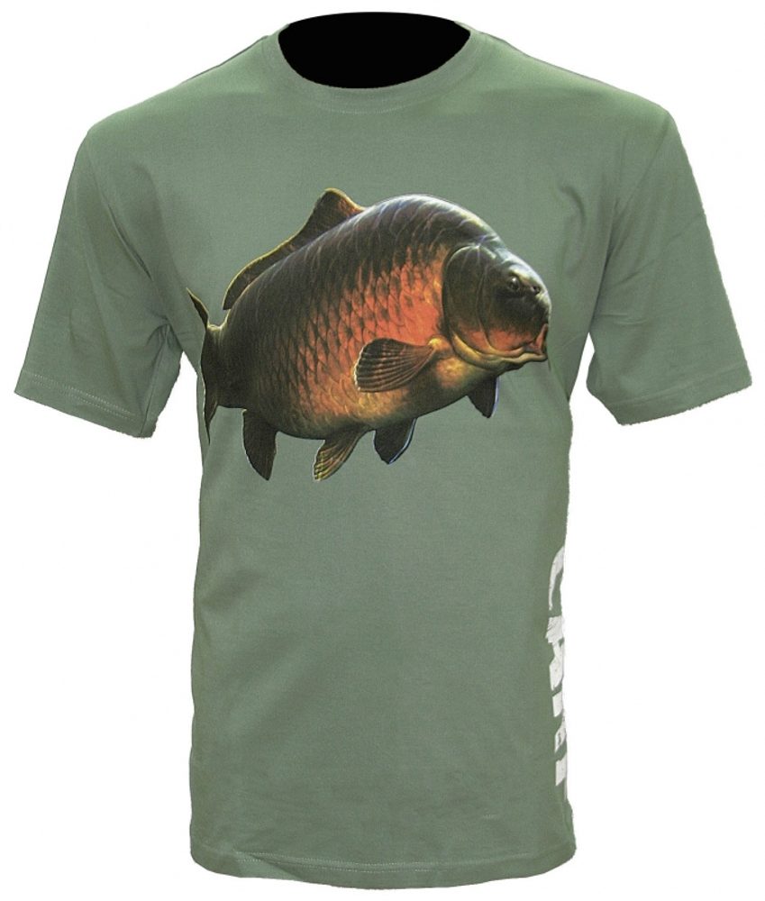 Zfish Tričko Carp T-Shirt Olive Green - XL