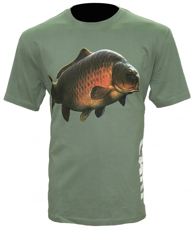 Zfish Tričko Carp T-Shirt Olive Green - M