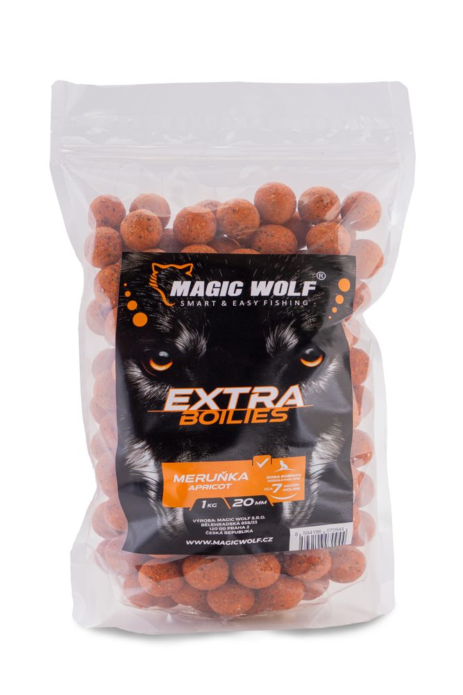 E-shop Magic Wolf Boilies Extra 1kg - Meruňka 20mm,Magic Wolf Boilies Extra 1kg - Meruňka 20mm