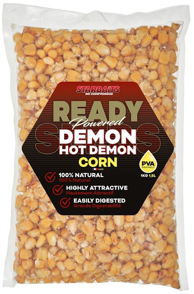 Fotografie Starbaits Partikl Ready Seeds 1kg - Hot Demon Corn