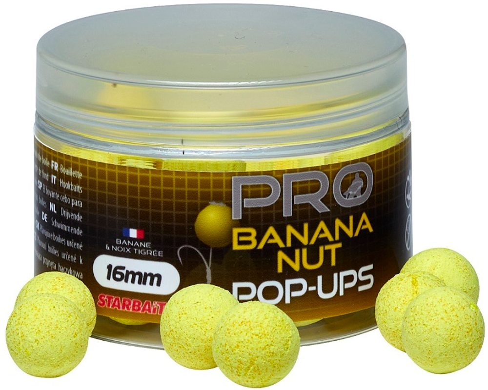 Fotografie Starbaits Boilies Pop Up Pro Banana Nut 50g - 16mm