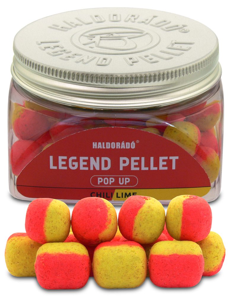 Haldorádó Pelety Legend Pellet Pop-Up 12+16mm 50g - Chili-Limetka,Haldorádó Pelety Legend Pellet Pop-Up 12+16mm 50g - Chili-Limetka