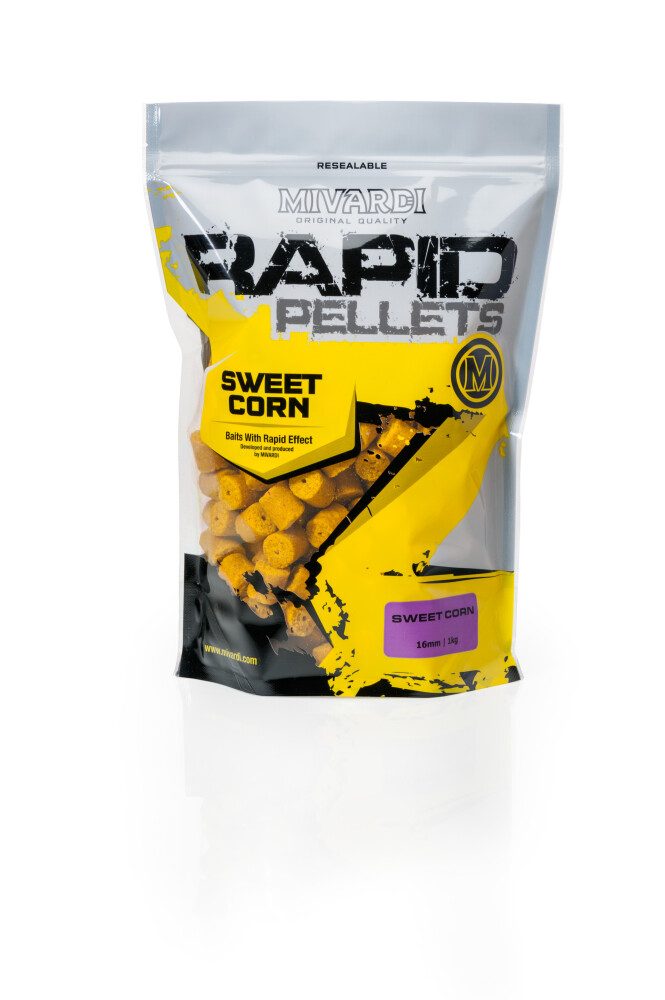 Mivardi Pelety Rapid SweetCorn - 8mm 5kg,Mivardi Pelety Rapid SweetCorn - 8mm 5kg