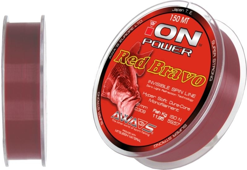 E-shop Awa-S Vlasec Ion Power Red Bravo 150m - 0,203mm,Awa-S Vlasec Ion Power Red Bravo 150m - 0,203mm