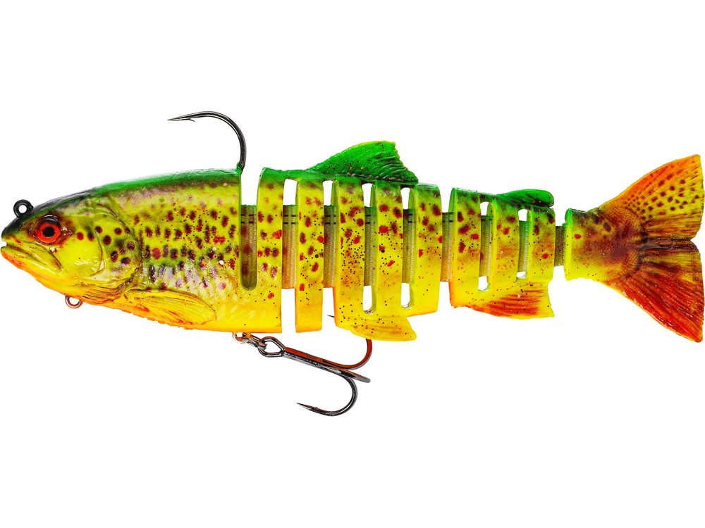 Westin Gumová nástraha Tommy The Trout Multi Jointed R2F Firetiger Trout - 20cm 105g