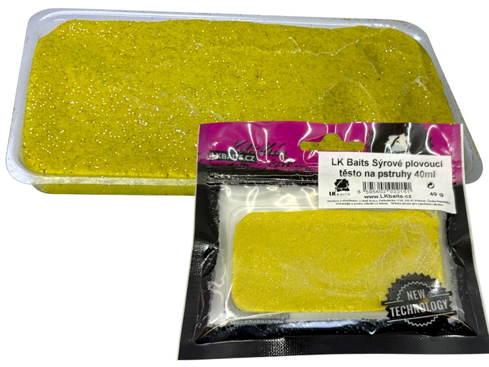 LK Baits Sýrové Plovoucí Těsto na Pstruhy 40ml - Žlutá,LK Baits Sýrové Plovoucí Těsto na Pstruhy 40ml - Žlutá