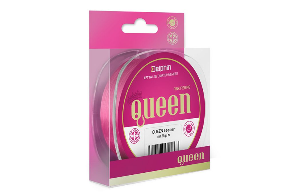 E-shop Delphin Vlasec Queen Feeder růžový - 0,18mm 2,7kg 300m,Delphin Vlasec Queen Feeder růžový - 0,18mm 2,7kg 300m