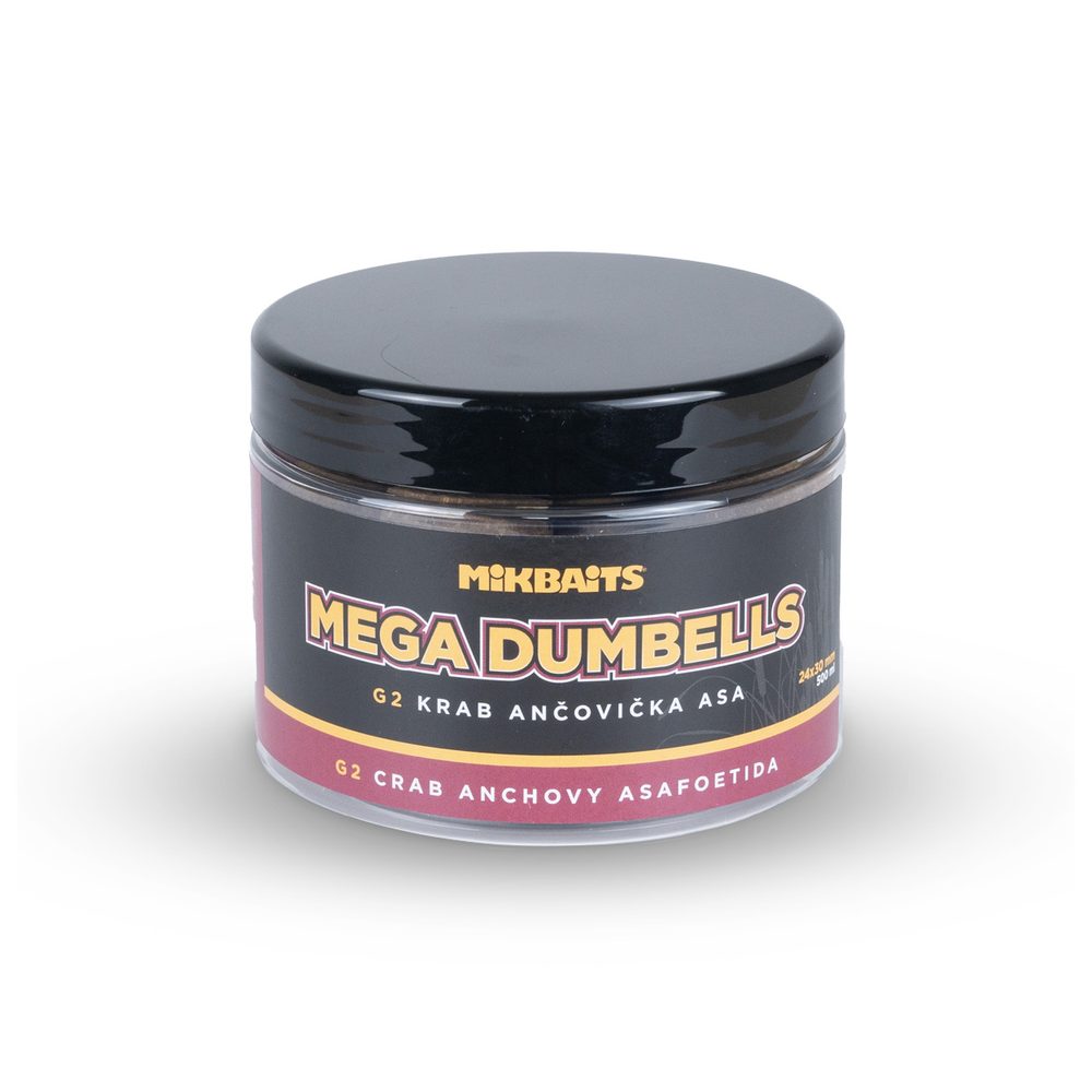 Fotografie Mikbaits Gangster Mega Dumbells G2 Krab Ančovička Asa 24x30mm 500ml