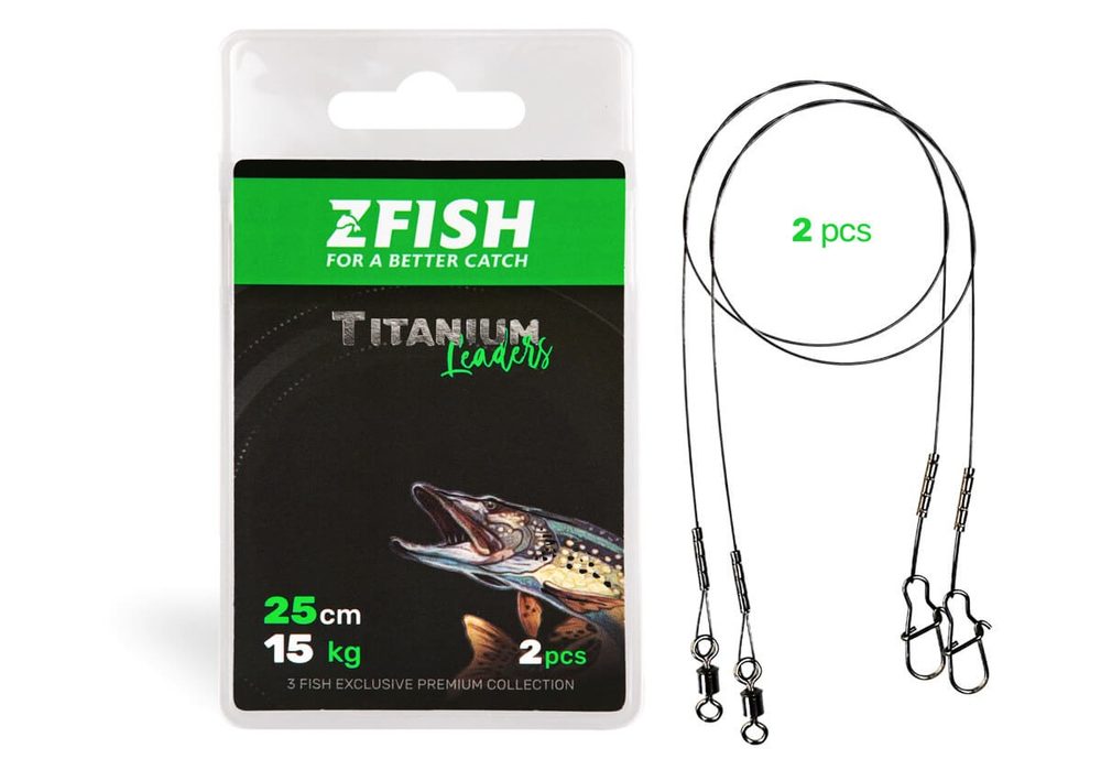 E-shop Zfish Lanko Titanium Leader 2ks - 15cm/7kg,Zfish Lanko Titanium Leader 2ks - 15cm/7kg