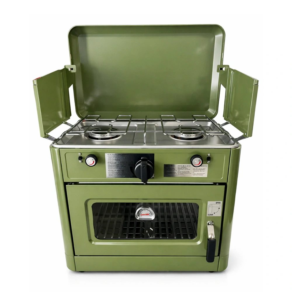 Boatman Plynová outdoorová trouba a dvouplotýnkový vařič 2v1,Boatman Plynová outdoorová trouba a dvouplotýnkový vařič 2v1