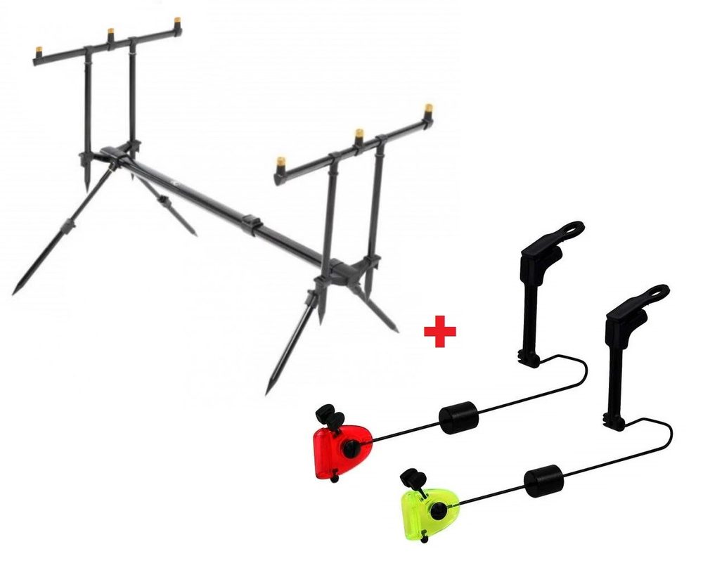 E-shop Zfish Stojan Rod Pod Classic 3 Rods + 2x Indikátor záběru Zdarma!,Zfish Stojan Rod Pod Classic 3 Rods + 2x Indikátor záběru Zdarma!