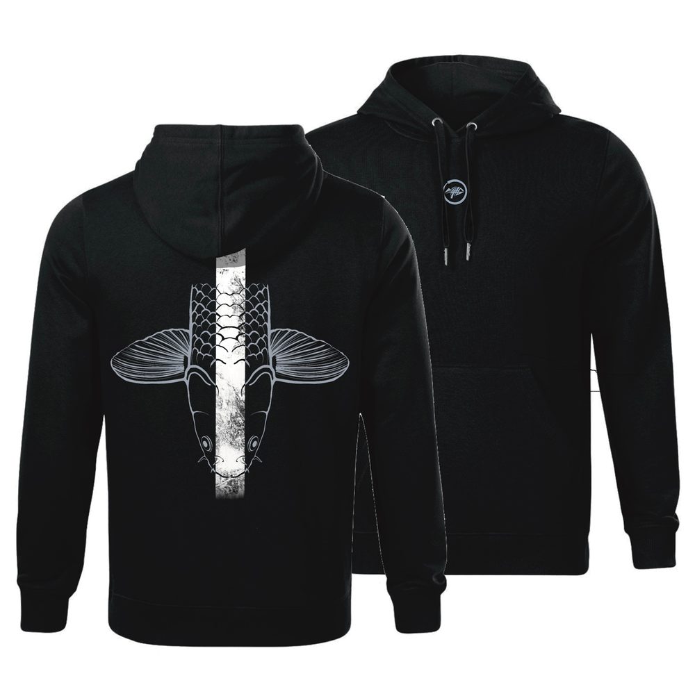 Giants Fishing Mikina pánská černá Šupináč hlava - vel. L