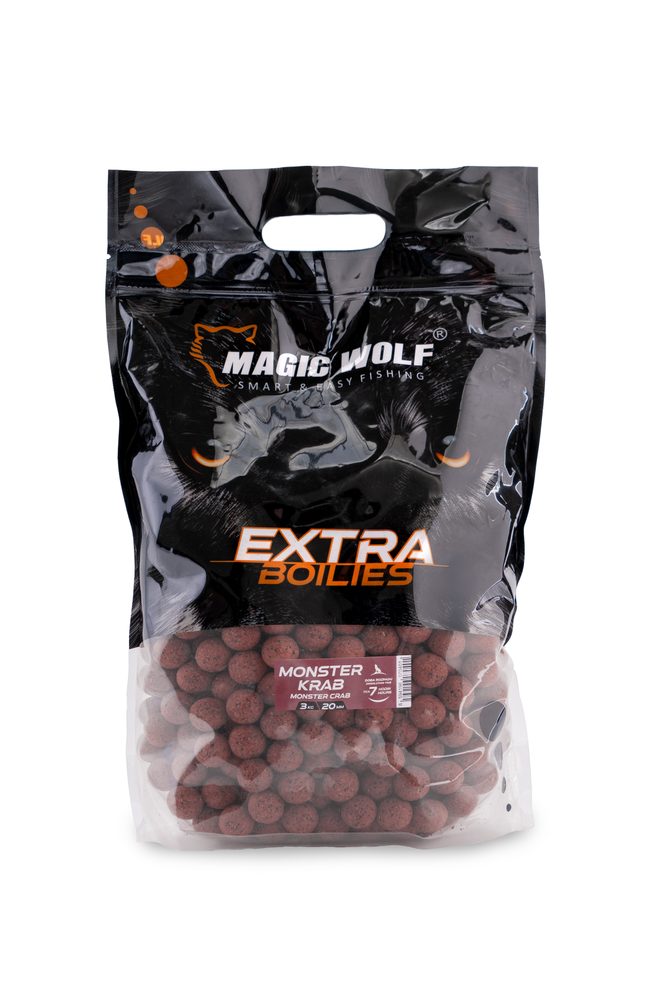 E-shop Magic Wolf Boilies Extra 20mm 3kg - Monster crab,Magic Wolf Boilies Extra 20mm 3kg - Monster crab