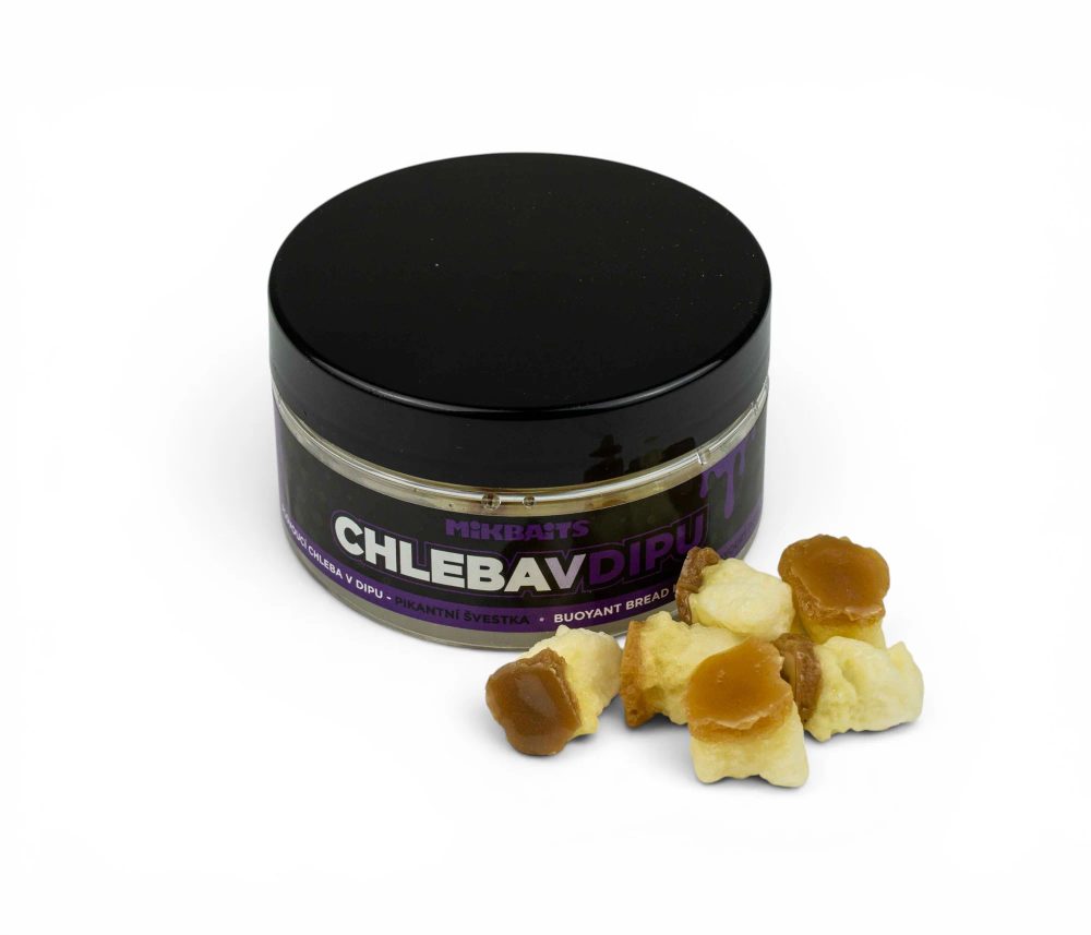 Mikbaits Chleba plovoucí v dipu 6ks - Pikantní švestka