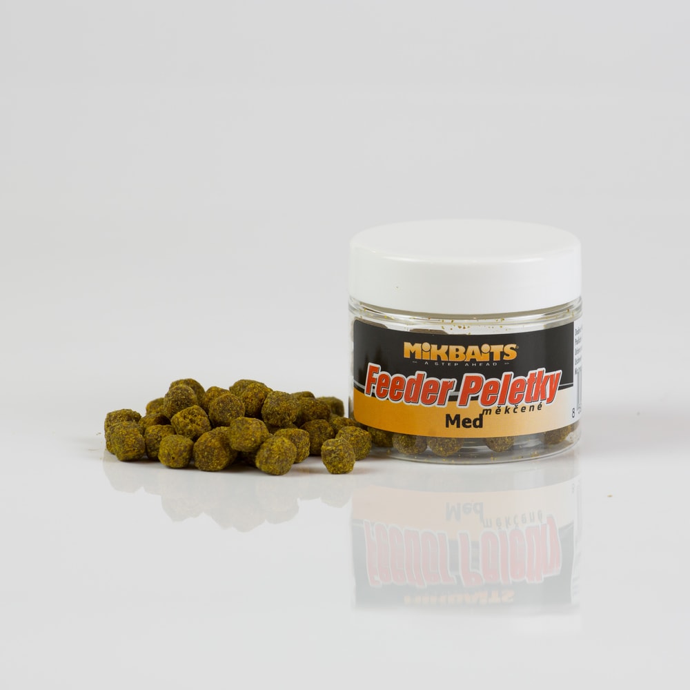 Mikbaits Měkké feeder peletky 50ml - Med - Mikbaits Měkké Feeder peletky 30ml Med