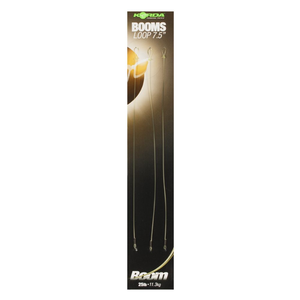 E-shop Korda Návazec Ready Tied Boom Loop 25lb 3ks - 19cm,Korda Návazec Ready Tied Boom Loop 25lb 3ks - 19cm