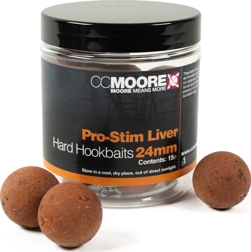 CC Moore Boilie Pro-Stim Liver Hard Hookbaits - 24mm 15ks,CC Moore Boilie Pro-Stim Liver Hard Hookbaits - 24mm 15ks