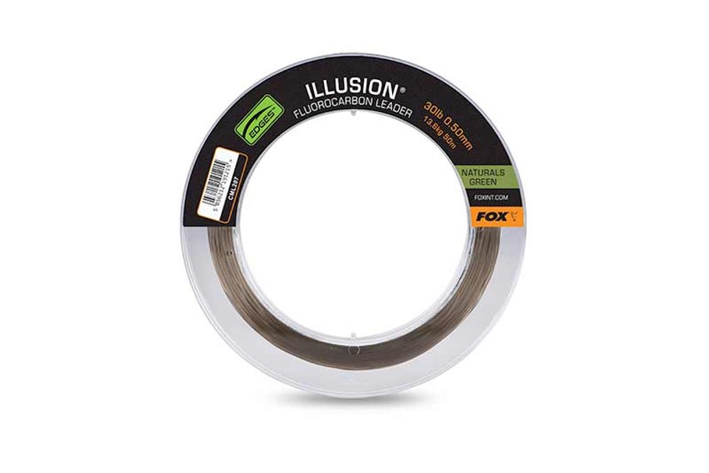E-shop Fox Fluorocarbon Illusion Fluorocarbon Leader Naturals Green 50m - 0,50mm 30lb 13.6kg,Fox Fluorocarbon Illusion Fluorocarbon Leader Naturals Green 50m