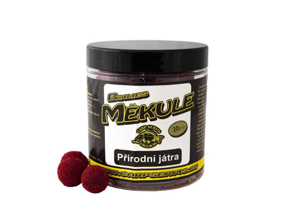 Carp Servis Václavík Boilies Měkule Přírodní játra 140g - 20mm