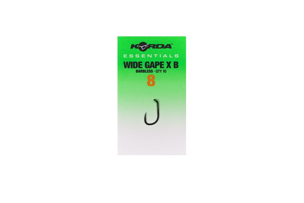 Korda Háčky Essentials Wide Gape X 10ks - vel.8 Bez protihrotu
