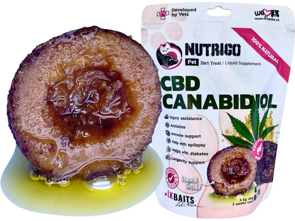 Fotografie LK Baits Pet Doplněk stravy Nutrigo Dog Supplement CBD Canabidiol - L-XL 200g