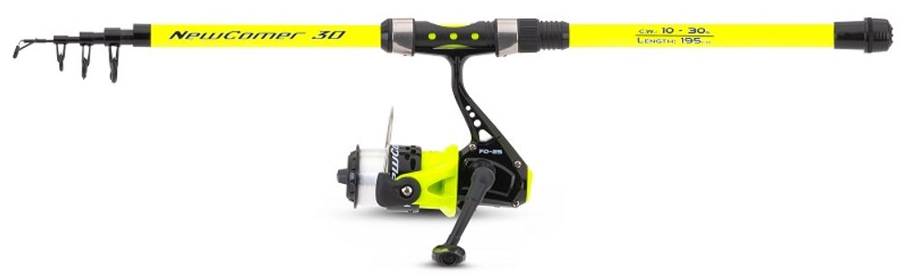 E-shop Saenger Prut Newcomer II Tele 1,95m 10-30g + Naviják 25 FD + Vlasec 0,22mm,Saenger Prut Newcomer II Tele 1,95m 10-30g + Naviják 25 FD + Vlasec 0,22mm