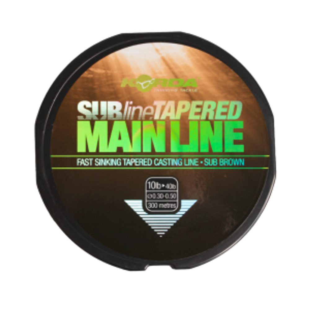 Korda Uj�man� vlasec Subline Tapered Mainline 0,30-0,50mm brown 300m