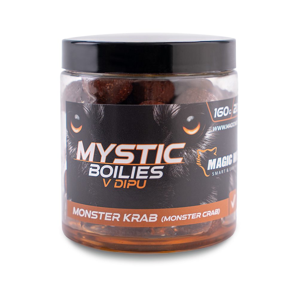 Magic Wolf Boilies v dipu Mystic 160g - Monster crab 24mm,Magic Wolf Boilies v dipu Mystic 160g - Monster crab 24mm