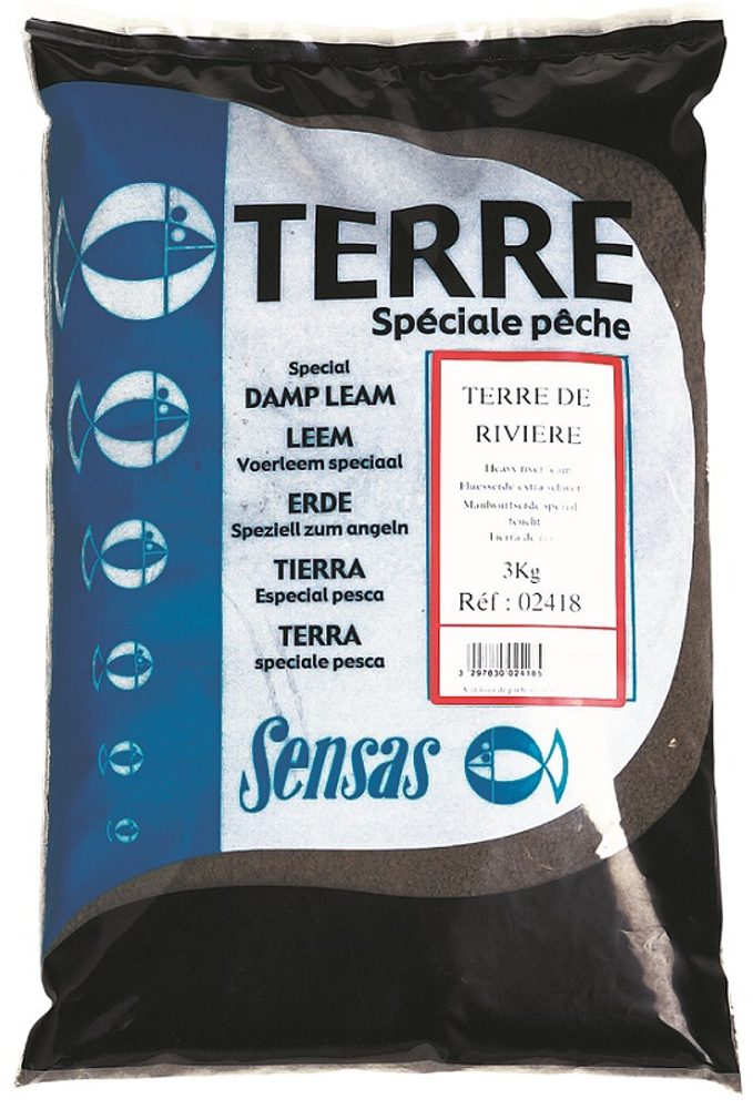 E-shop Sensas Hlína Terre de Riviere (hlína řeka) 3kg,Sensas Hlína Terre de Riviere (hlína řeka) 3kg