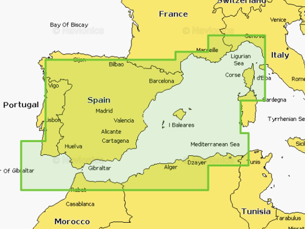 Navionics+ Mapy Španělsko, pobřeží Středozemního moře (Ebro),Navionics+ Mapy Španělsko, pobřeží Středozemního moře (Ebro)