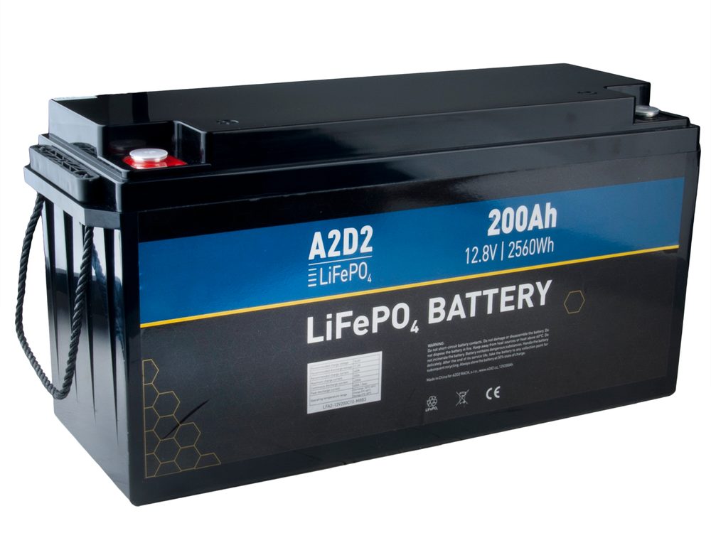 A2D2 Baterie LiFePO4 12,8V 200Ah M8 Gotion cells,A2D2 Baterie LiFePO4 12,8V 200Ah M8 Gotion cells